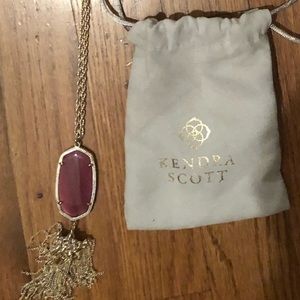 Kendra Scott Rayne Necklace Bright Pink Gold metal